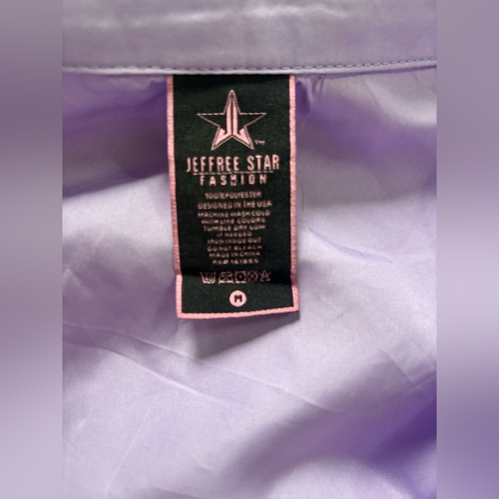 Jeffree Star lavender windbreaker jacket size medium - Picture 6 of 6